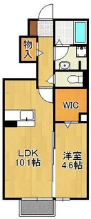 ハイヒルズ中央【1階】の間取り