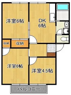グリーンヒルMME A棟【2階】の間取り