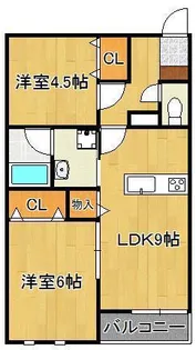セントラルコーポⅠ【203号室】の間取り