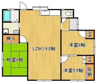 福岡県遠賀郡水巻町頃末南1丁目【一戸建】の間取り