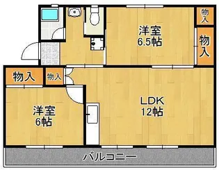 ヴィラナリー中間Ⅰ 5号棟【5階】の間取り