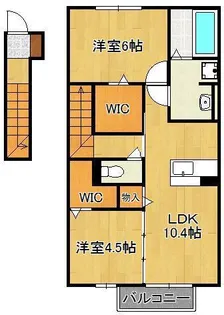 フォンティーヌ【2階】の間取り