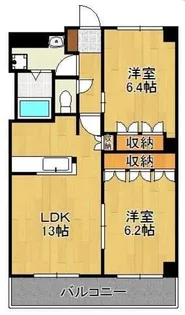 レジデンス若宮インターB【2階】の間取り
