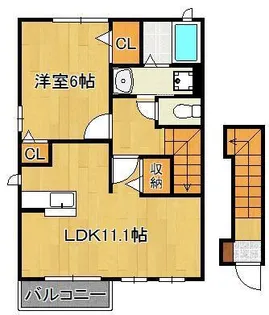 コルソ・ソーレ【2階】の間取り