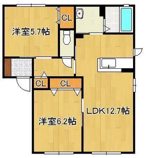 プロシードMG J棟【2階】の間取り