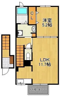 ビオラハウス Ⅱ棟【2階】の間取り