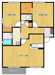 カーサアゼリア【2階】の間取り