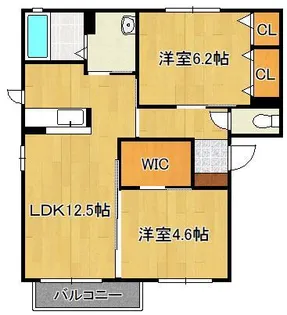 プロシードMG G棟【2階】の間取り