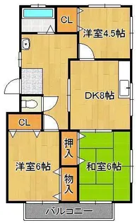 コーポ豊栄3【2階】の間取り