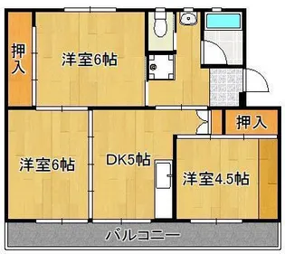 ビレッジハウス直方 1号棟【2階】の間取り