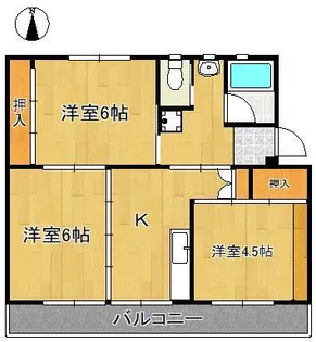 ビレッジハウス直方 1号棟【5階】の間取り