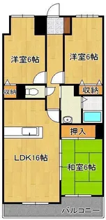 サンパーク通谷Ⅱ 104号【1階】の間取り