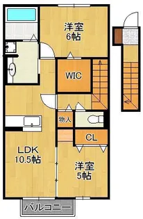 ドルチェⅢ【2階】の間取り