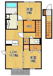 ドルチェⅢ【2階】の間取り