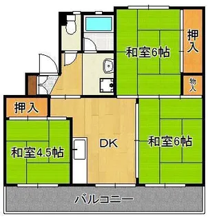メモリープラザ中間Ⅱ【5階】の間取り