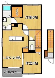 ヴィラ ド ハピネスⅠ【2階】の間取り