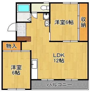 ヴィラナリー中間Ⅱ 3号棟【3階】の間取り