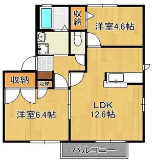 ファンテージ21 D棟【2階】の間取り