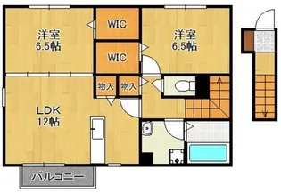 プレミールAsagiri【2階】の間取り