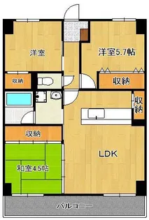 Livableなかま【4階】の間取り