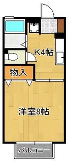 ファーネス水巻 A棟【2階】の間取り