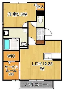 アルティスタ D棟【1階】の間取り