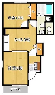アヴニール遠賀 A棟【1階】の間取り