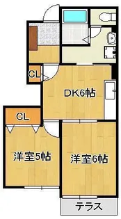 ベルデュールⅡ【1階】の間取り