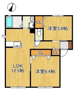 エスペランサ 頃末 C【1階】の間取り