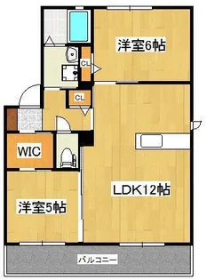 コスモスコーポラスD【1階】の間取り