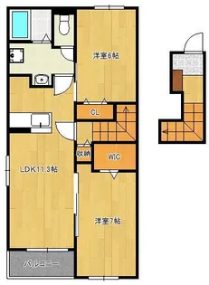 プレザントB【2階】の間取り