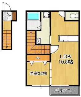 シャルム岡垣Ⅲ【2階】の間取り