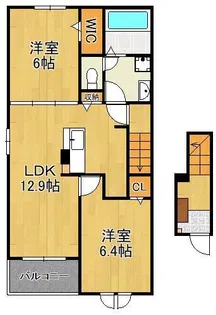 アウローラJ&S【2階】の間取り