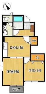 カルム・ヴィラⅡ【2階】の間取り