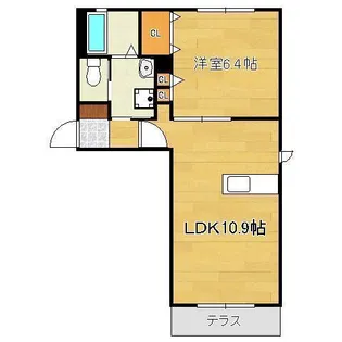 アルカンシェルA【2階】の間取り