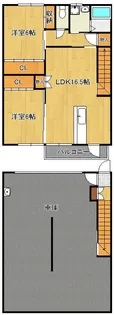 ギャラン中間 A棟【1階】の間取り
