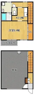 ギャラン中間 B棟【1階】の間取り