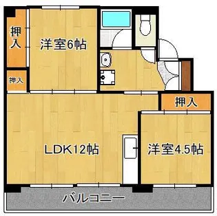 ビレッジハウス鞍手 1号棟【3階】の間取り