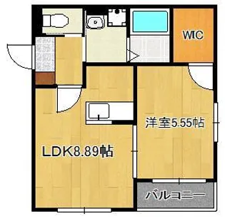 BRAVE BASE 神正町 A棟【1階】の間取り
