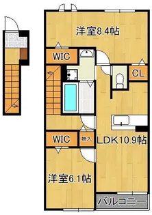 エレガンシアⅡ【2階】の間取り