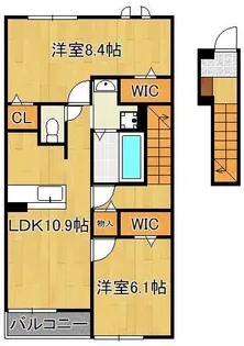 エレガンシアⅡ【2階】の間取り