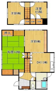 福岡県中間市太賀2丁目【一戸建】の間取り