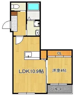 BRAVE BASE遠賀 Sorth【2階】の間取り