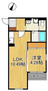 グローヴ長津ノーブル【1階】の間取り