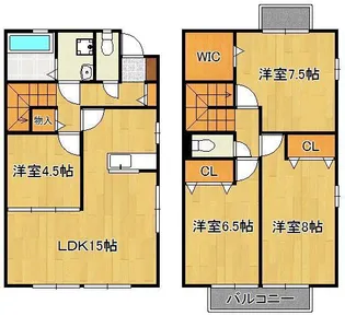 フレンドリースクエア鉄王13号地【1階】の間取り