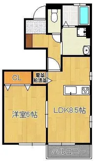 グレイス上の原【1階】の間取り