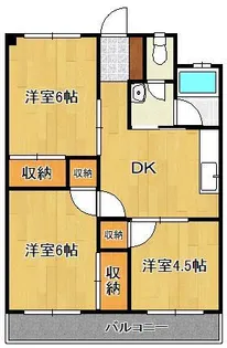 あすなろハイツ【2階】の間取り
