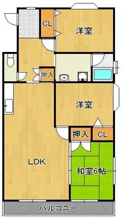 アイサム引野【3階】の間取り