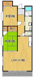 アイサム引野【3階】の間取り