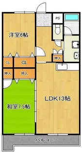 アイサム引野【2階】の間取り